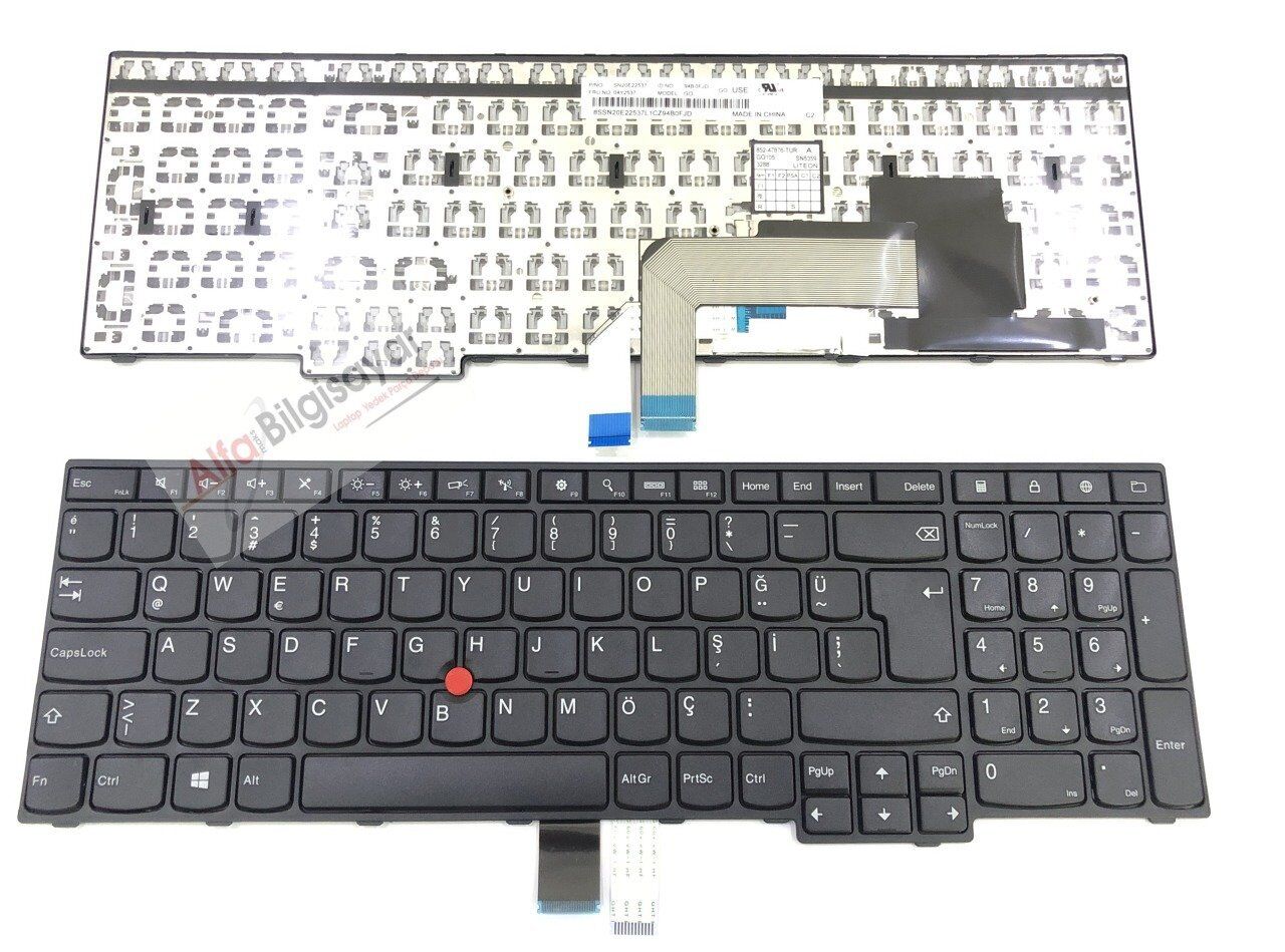 IBM Lenovo Thinkpad E550 20DF E550C E555 E555C E560 E560P E560C E565 SN20F22485, 00HN085, 00HN085, NSK-Z50ST 20ev Klavye tuş takımı