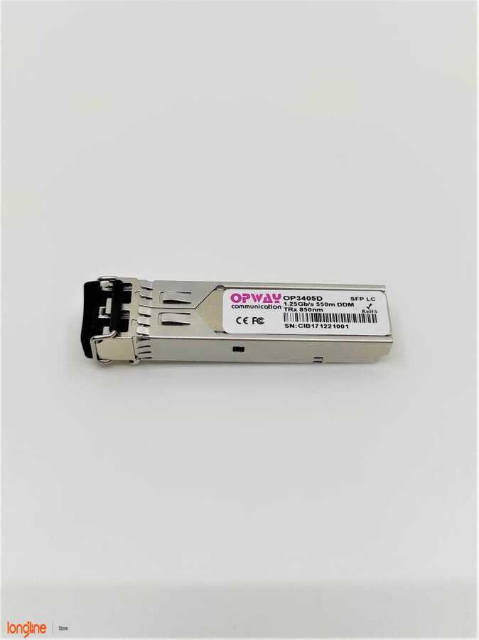 İkinci El SFP 1G OP3405D: 1.25Gb/s SFP 550m, MM, DDM optic transceiver
