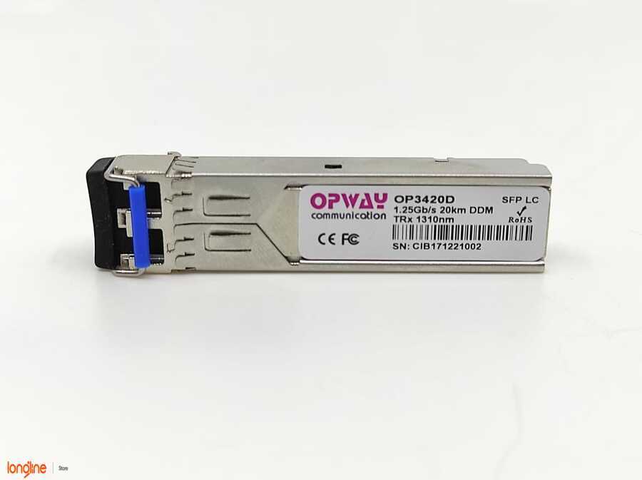 İkinci El OP3420D SFP LC 1.25Gb/s SFP 20km, SM, DDM 1310nm Sfp Module