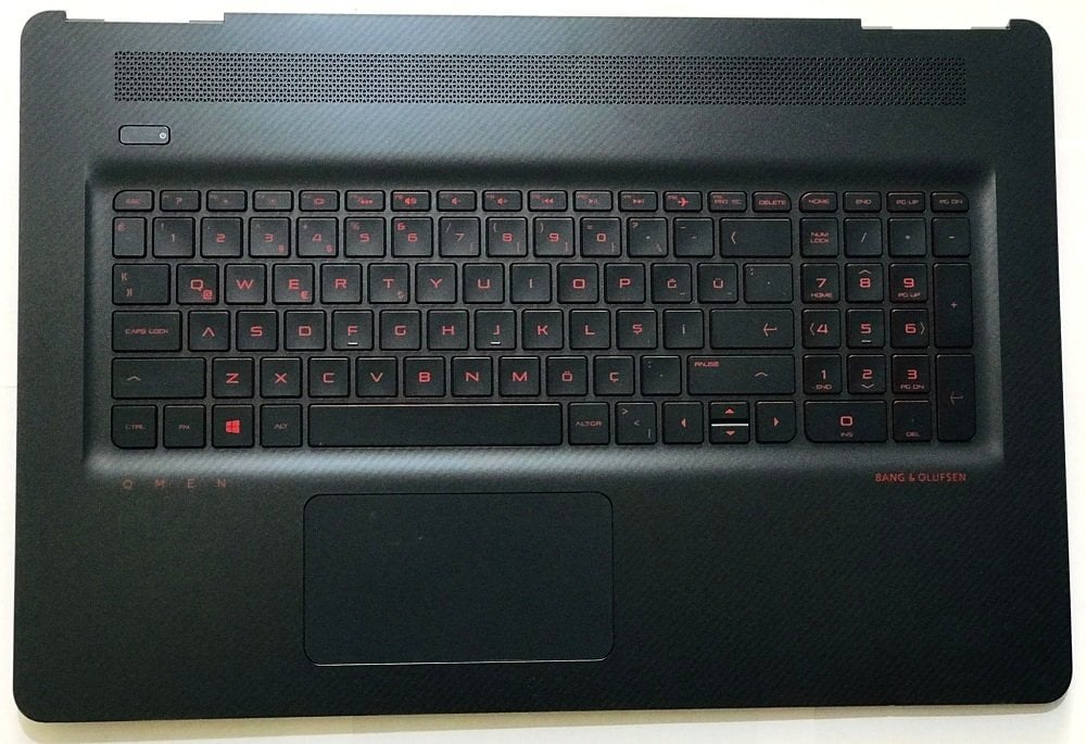 HP Omen 17-W 17-W253DX Klavye Dahil Üst Kasa 862972-001