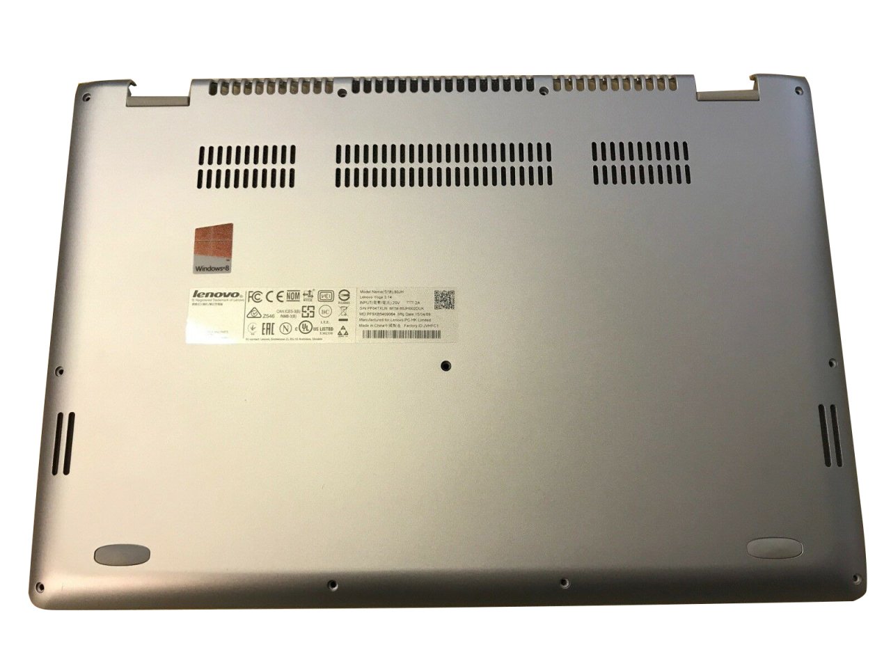 Lenovo Orijinal Yoga 3-1470 80JH 80KQ Notebook Alt Kasa Kapak Bottom Case AP0YC000120