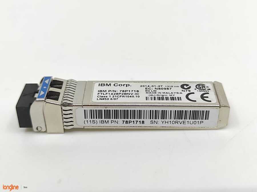 İkinci El Lenovo GBIC 8GB FC LW SFP (Pair) 00MJ105 78P1718 FTLF1428P2BNV-I