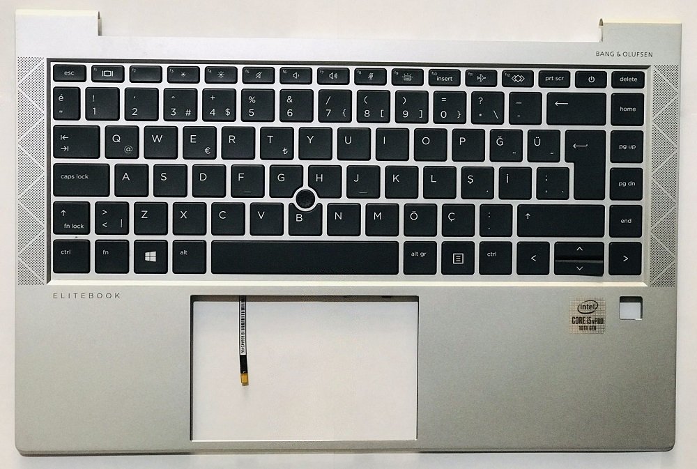 HP Elitebook 840 G7 745 G7 Klavye Dahil Üst Kasa 6070B1707702