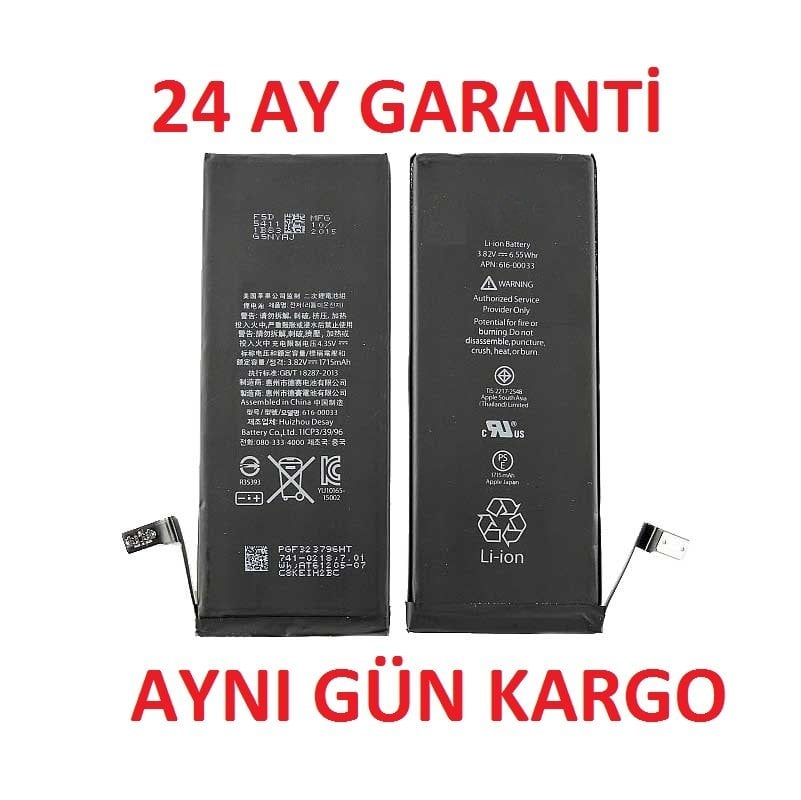 Orjinal Apple İphone 6 6S Cep Telefonu Bataryası Pili (616-0333)
