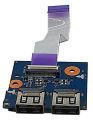 Orijinal HP Pavilion DV6-6B02ET DV6-6100 Notebook USB Port Board Kablolu