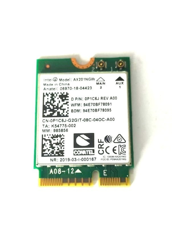 Orijinal Dell Latitude 3410 Wifi Wireless Bağlantı Kartı AX201NGW CN-0P1C6J