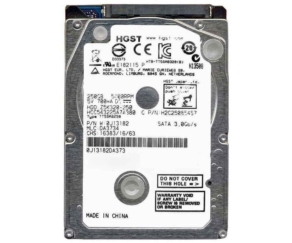 Hitachi TravelStar 250GB 2.5'' 5400 Rpm Z5K320-250 SATA HDD