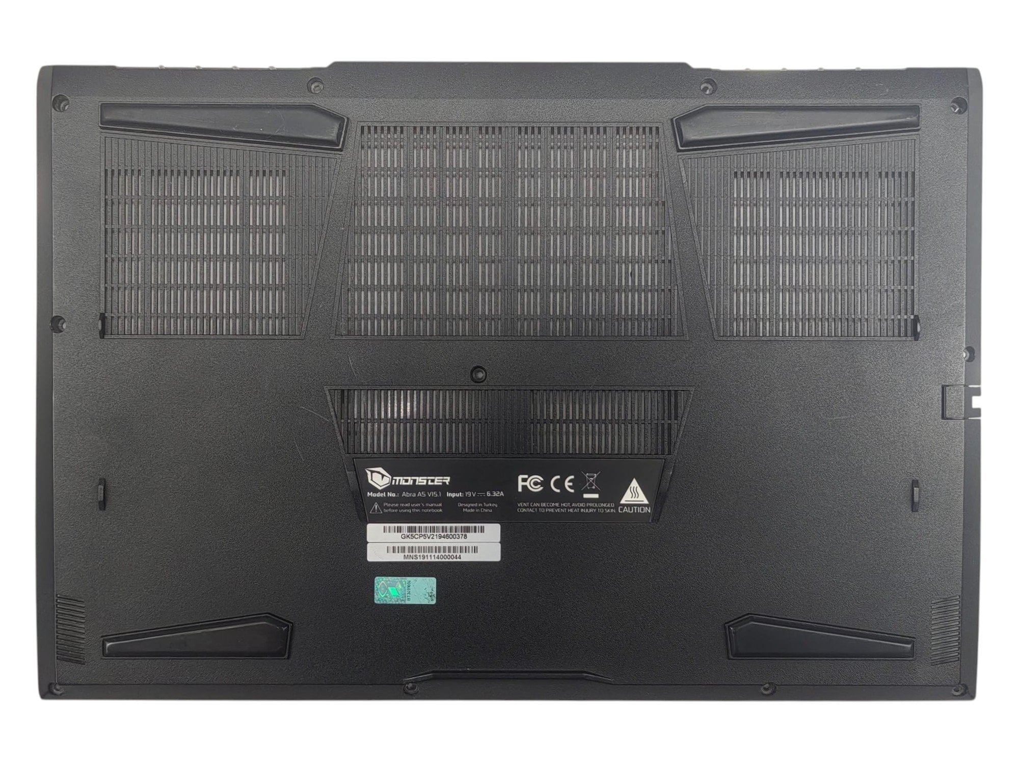 Monster Abra A5 V15.1 V15.2 V15.3 V15.4 V15.5 V15.6 V15.7 V15.8 Orijinal Alt Kasa Bottom Case PMARG5VDA0