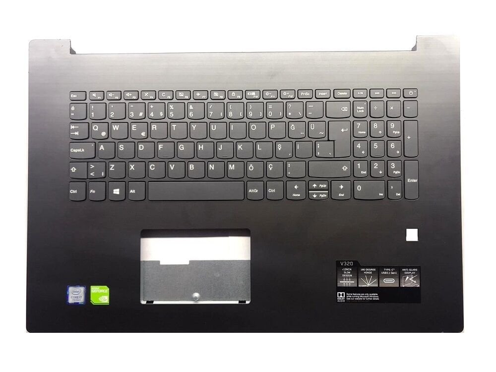 Lenovo Orijinal V320-17IKB 81AH 81CN Notebook Klavye Dahil Üst Kasa Parmak izli Versiyon