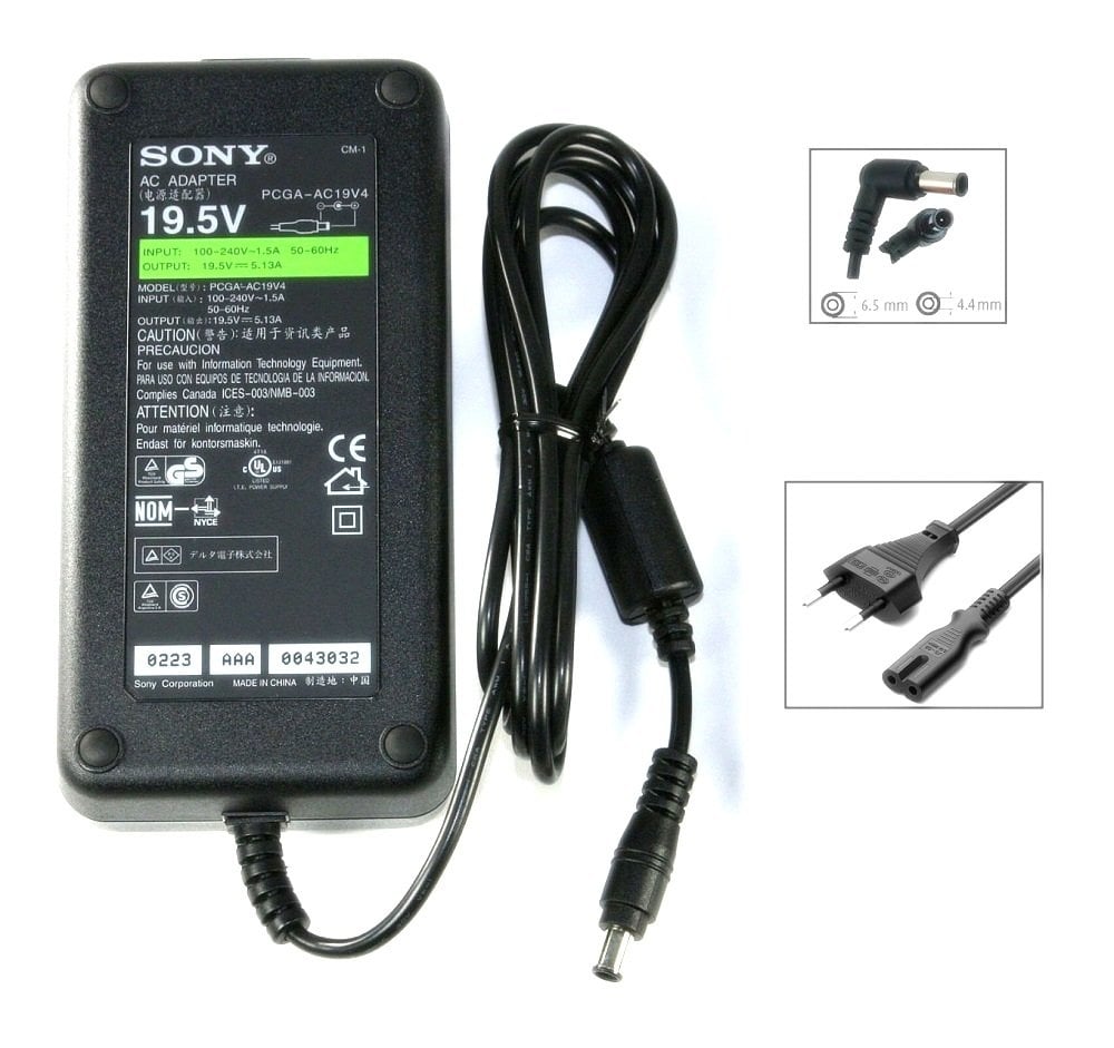 Orijinal Sony Vaio 19.5V 5.13A Notebook Adaptör Şarj Aleti PCGA-AC19V4