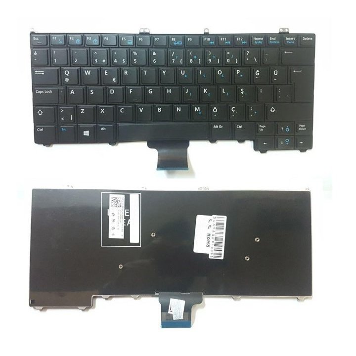 Orijinal Dell Latitude E7240 Serisi P22S E7440 Türkçe Klavye Tuş Takımı CN-0MWRGW