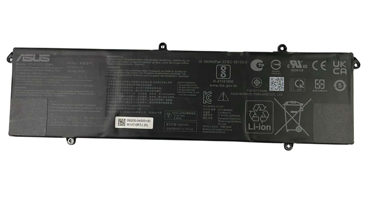 Asus K3500 M3500 S3500 K3605 M7400 N7400 C31N2019 Orijinal Laptop Batarya