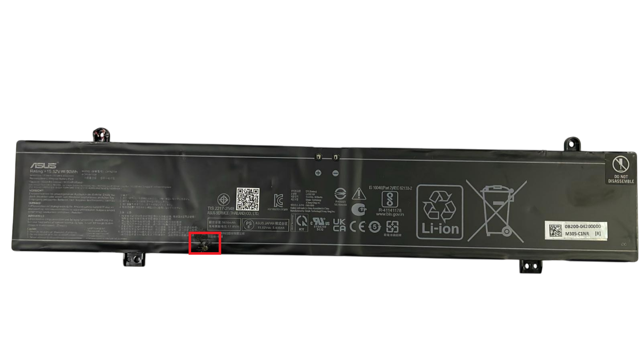 Orijinal Asus Zephyrus M16 C41N2109 Laptop Batarya 15.52V 5800 mAh