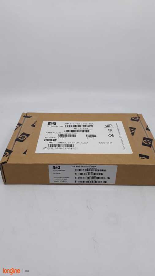 İkinci El HP 489192-001 PCIe 1-port 8GB Fiber Channel Adapter AJ762-63001