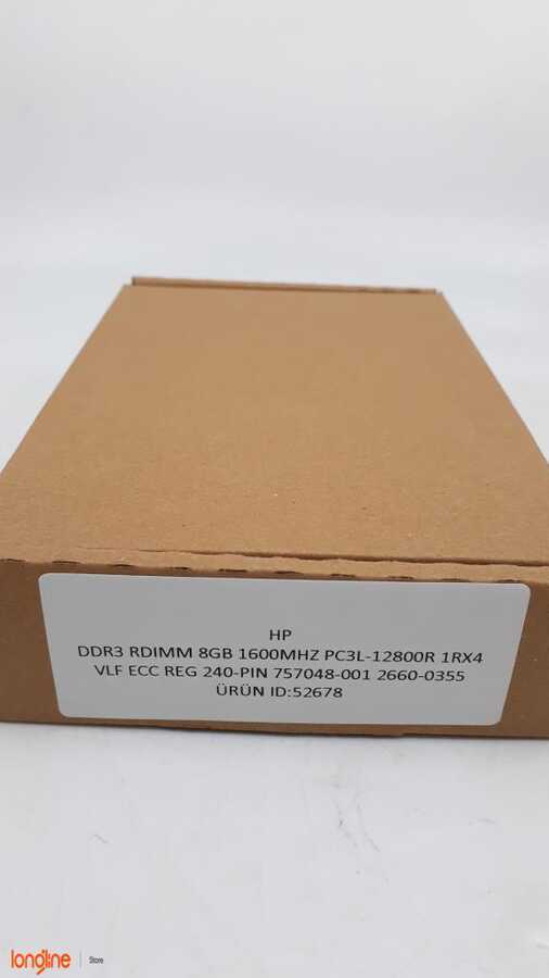 İkinci El HP 757048-001 8GB 2RX4 PC3L-12800R VLP MEMORY - 2660-0355