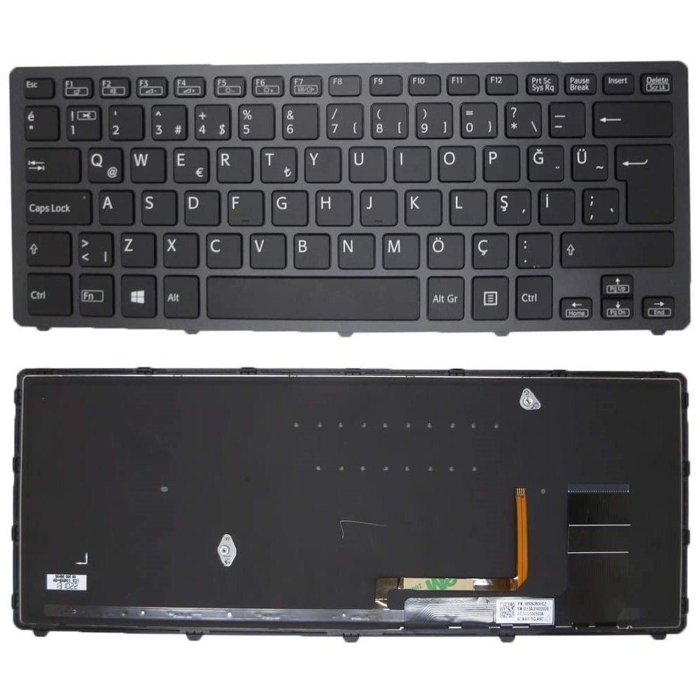 Orjinal Sony Vaio 9Z.NABBQ.50T SİYAH Laptop Klavye Tuş Takımı