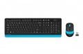 A4 TECH FG1010 Q 2.4 GHZ USB MAVİ KLAVYE+MOUSE KABLOSUZ SET