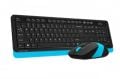 A4 TECH FG1010 Q 2.4 GHZ USB MAVİ KLAVYE+MOUSE KABLOSUZ SET