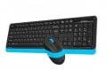 A4 TECH FG1010 Q 2.4 GHZ USB MAVİ KLAVYE+MOUSE KABLOSUZ SET