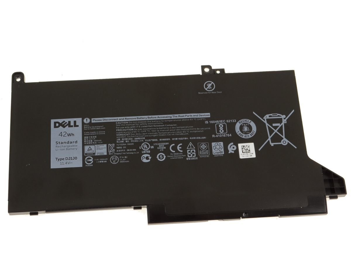 Orijinal Dell Latitude 12-7480 CN-0C27RW Laptop Batarya Pil Type DJ1J0