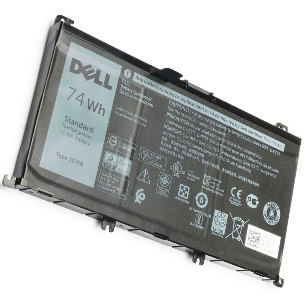 Orjınal Dell Inspiron 15 Gaming 7759 5576 P57F 7567  P57F, 15-7557, 15-5577, 15-5576 0357F9, 071JF4 P65F001 15-7559, 15-7567 7566  15 Gaming 7559 P57F 15-7759, 15-7566 357F9, 0GFJ6 15 7557 7559 7566 7567 71JF4 357F9 11.4v 74Wh Batarya Pil Orjınal