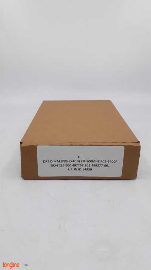 İkinci El HP 8GB (2X4GB) PC2-6400 SDRAM KIT (497767-B21) 499277-061