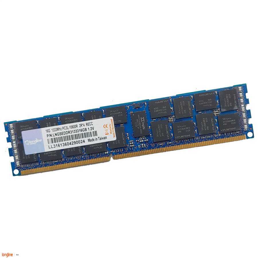 Longline 16GB DDR3 1333MHz Server Bellek CL19 PC3-10600 DIMM ECC REG 1.5V 240PIN LNGDDR3627812-B21SRV/16GB