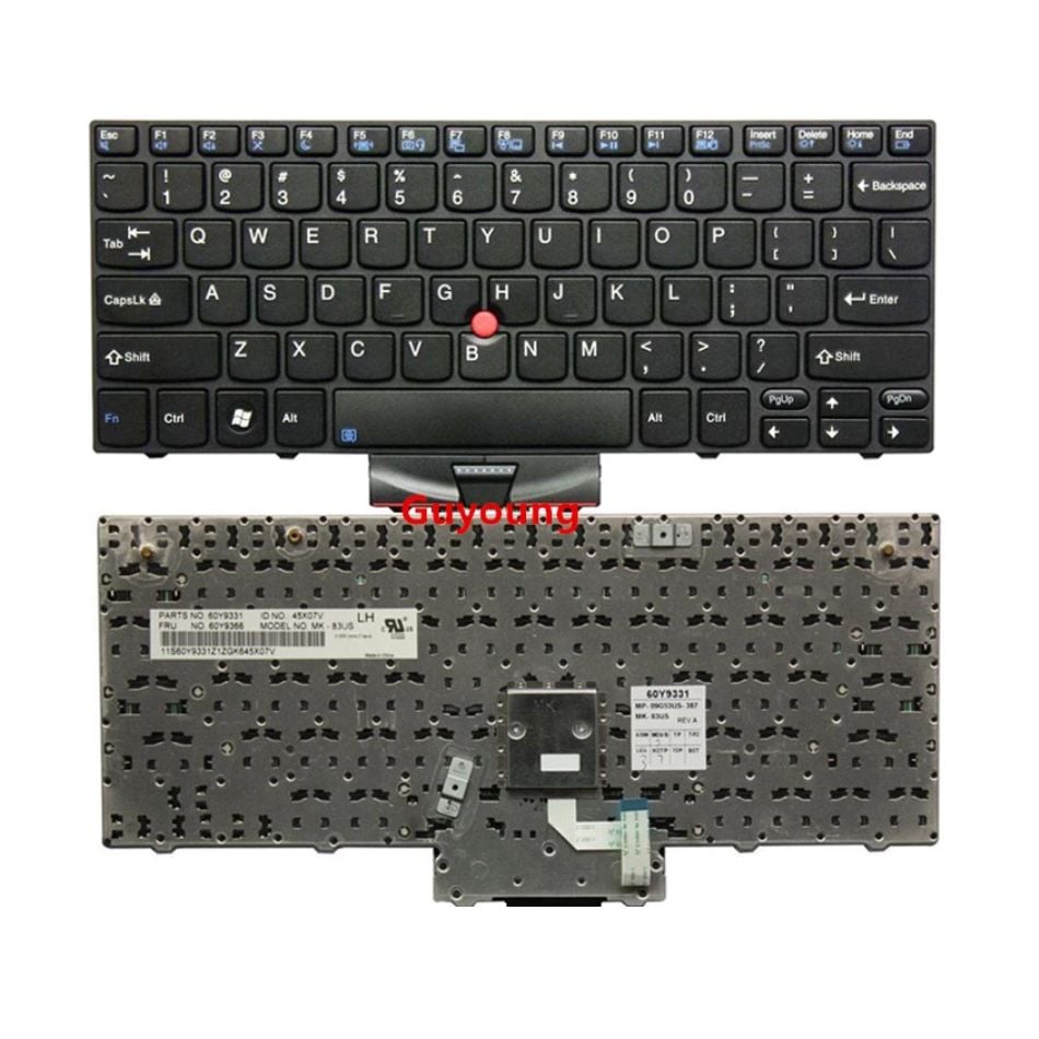 Orijinal Lenovo Thinkpad X100 X100E ingilizce Klavye Tuş Takımı 63Y0239
