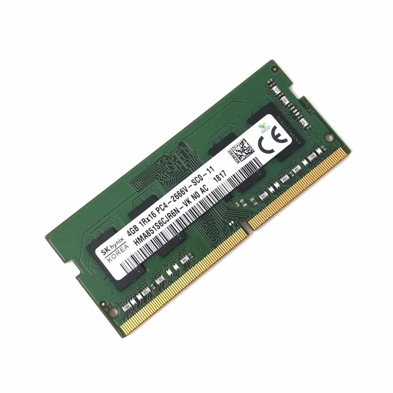 SK hynix 4GB 1Rx16 PC4-2666V DDR4 2666MHz Laptop RAM HMA851S6JJR6N-VK