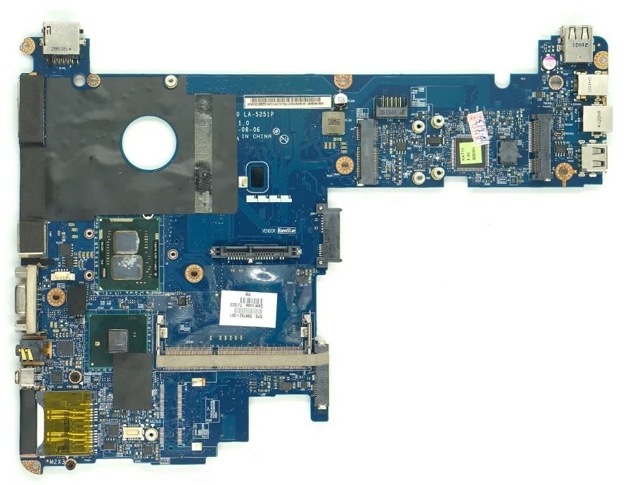 HP Elitebook 2540P i5-540M İşlemcili On Board Notebook Anakartı LA-5251P