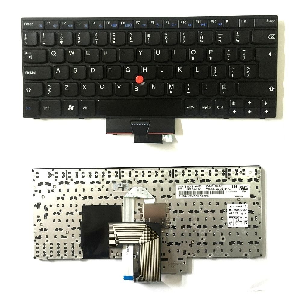 Orijinal Lenovo ThinkPad X140E X230 Fransızca Klavye Tuş Takımı 63Y0121