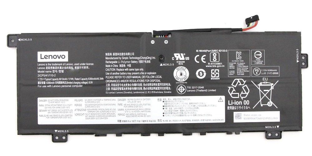 Orijinal Lenovo ideaPad 5B10U40210 5B10W67185 Notebook Batarya Laptop Pil