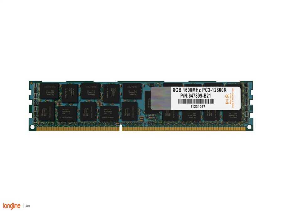 Longline DDR3 DIMM 8GB 1600MHZ PC3-12800R 1RX4 ECC REG CL11 647899-B21 647651-081 664691-001