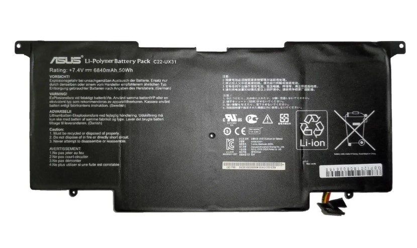 Orijinal Asus ZenBook UX31LA Notebook Batarya Laptop Pil C22-UX31