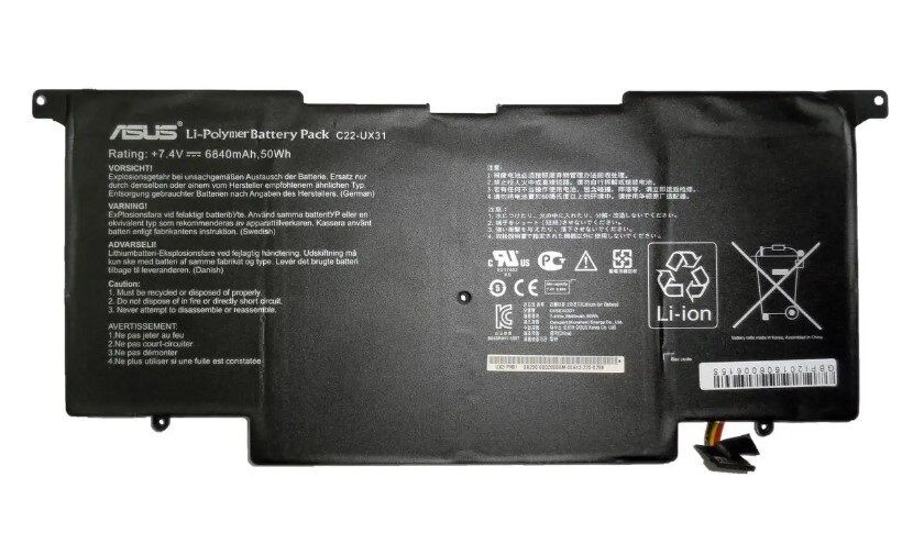 Orijinal Asus ZenBook C21-UX31 C23-UX31 Notebook Batarya Laptop Pil C22-UX31
