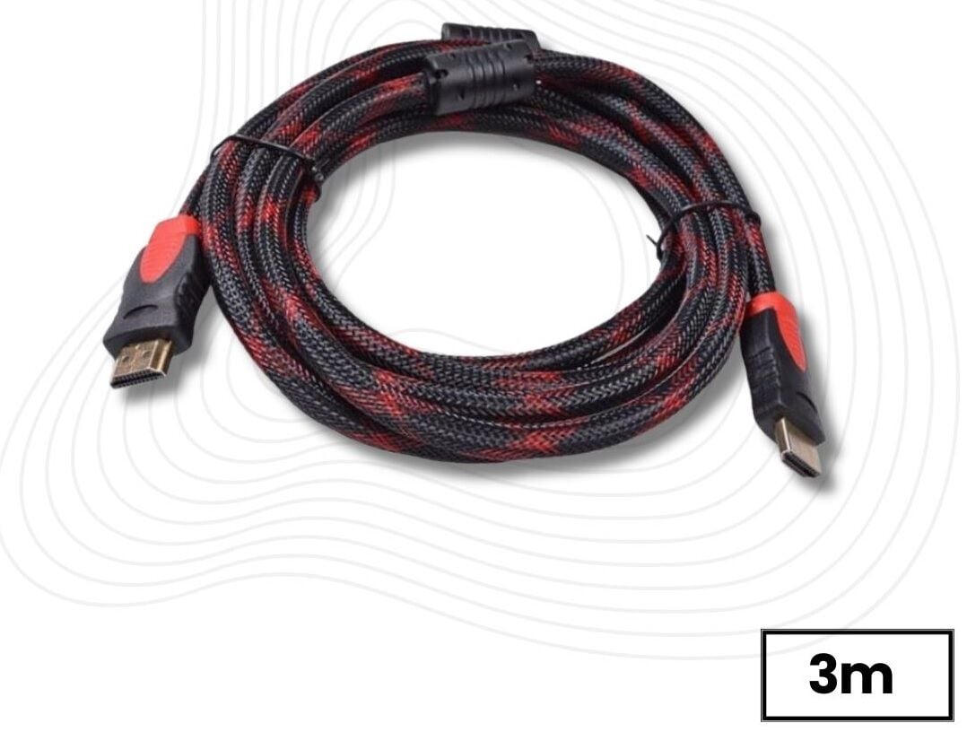 3M Hdmi Kablosu 1.4b 3D Örgü Hdmi Görüntü Kablosu 3 Metre