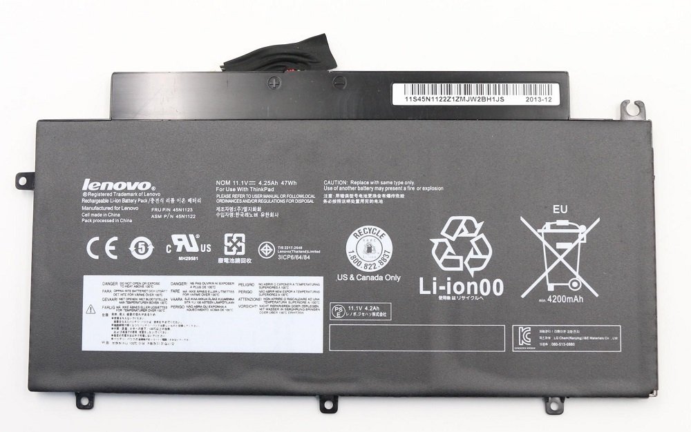 Orjinal Lenovo ThinkPad 45N1123 Notebook Batarya Laptop Pili