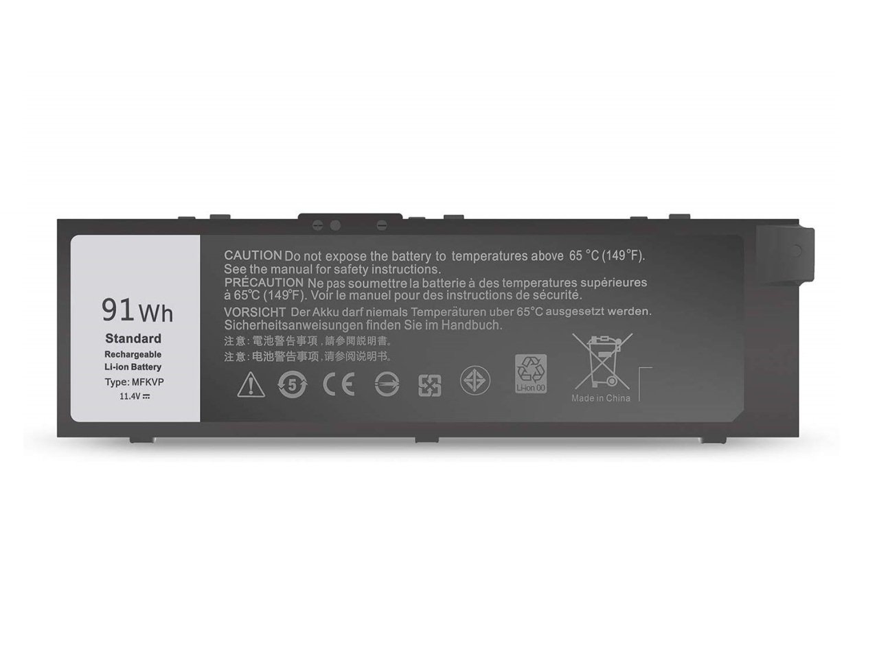 Dell Precision M7510, M7710, MFKVP Notebook Bataryası - 9 Cell Laptop Pil