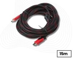 15M Hdmi Kablosu 1.4b 3D Örgü Hdmi Görüntü Kablosu 15 Metre