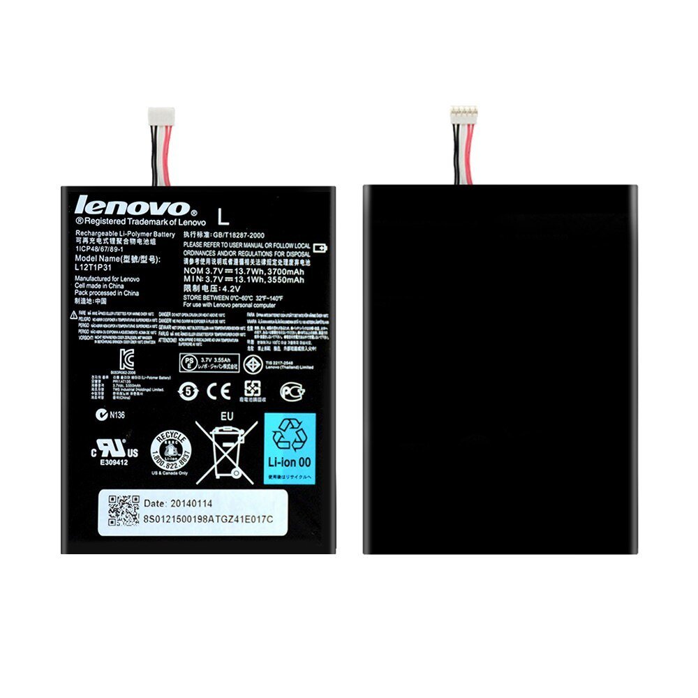 Orijinal Lenovo ideatab A2 A2207 A2107 R6907 Tablet Batarya Pil L12T1P31
