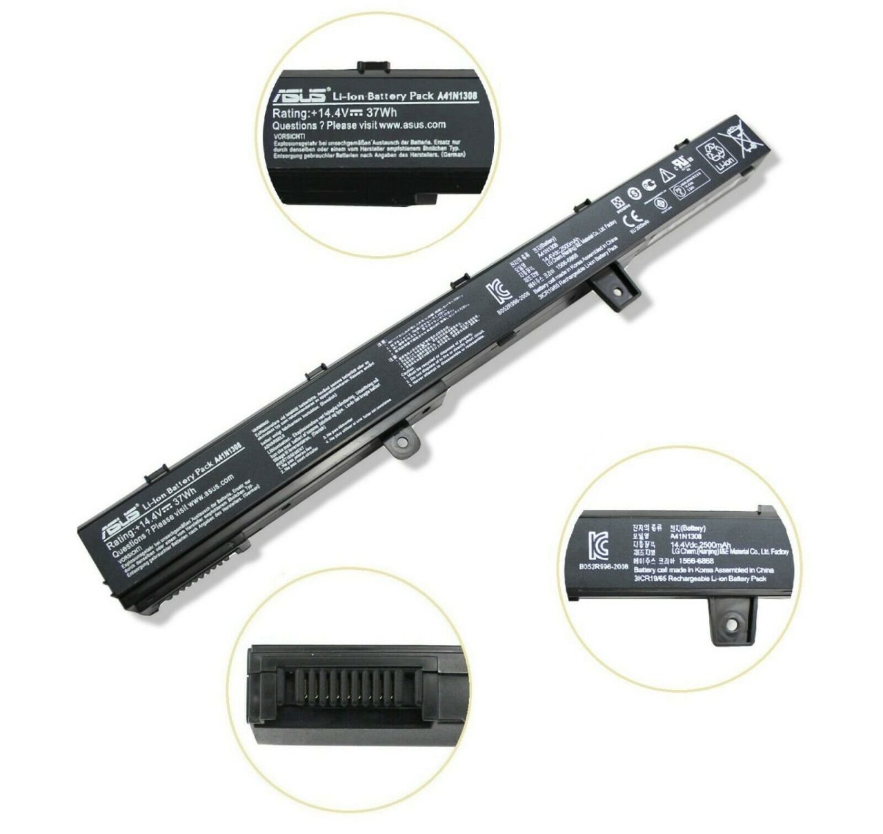 Orijinal Asus X551 X551C X551MA X551CA X551M Batarya Pil A41N1308