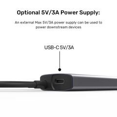 UNITEK UHUB Q4 4 PORT 10GBPS USB-C HUB (H1112DGY01)