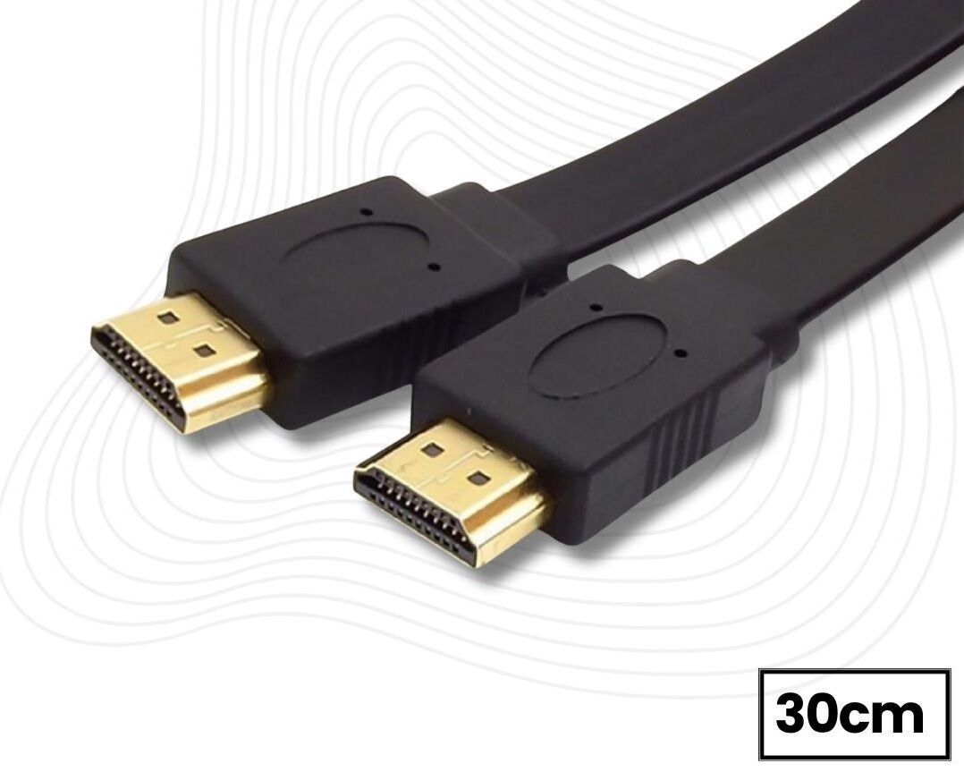 Yassı Flat Slim Hdmi Kablo Uyumlu 4k Full Hd 4k 60hz 2.0 Uyumlu 0.3M