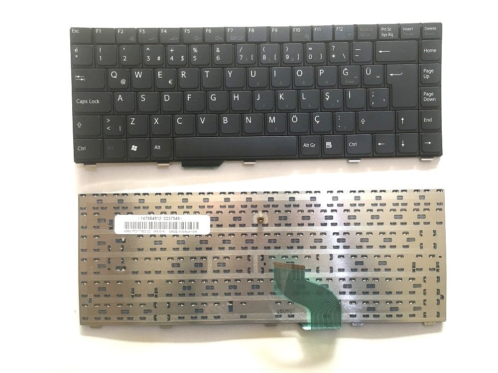 Orijinal Sony Vaio VGN-SZ Serisi Notebook Türkçe Klavye Tuş Takımı N860-7701-T0031