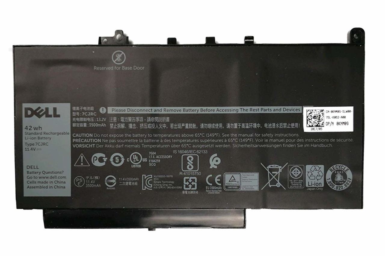 Orijinal Dell Latutide E7470 E7270 KR-0579TY 37WH 11.1V 3166MAH Batarya Pil Type PDNM2