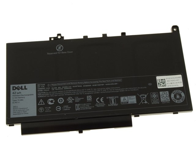 Orijinal Dell Latutide  E7470 E7270 JP-021X15 42WH 11.4 3530MAH Batarya Pil Type 7CJRC