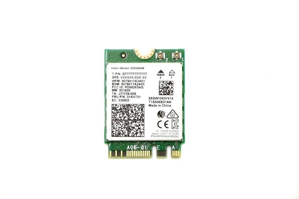 Orijinal Lenovo ThinkPad intel 8265 8265NGW 01AX721 01AX722 Wifi Wireless Lan Kartı