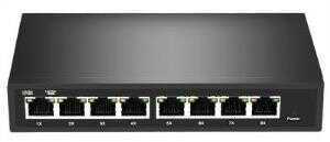 8P GigaBit Yönetilebilir POE Switch Metal kasa 8 port 10/100/1000