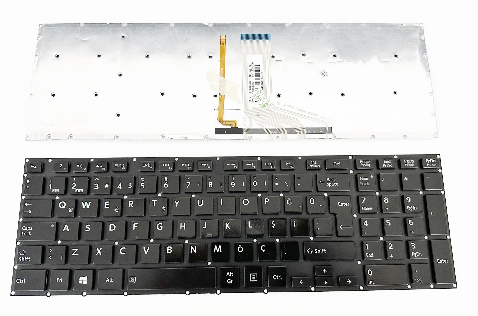 Toshiba Satellite P50-A P55-A P50T-A P55T-A P50-B P50T-B P55T-B P55 P70 P75 P70-A P75-A  P50-A P50T-A P55-A P55T-A P70-A P75-A Qosmio X70-A X75-A P70-B P70T-B P75-B P75T-B, Klavye Işıklı Tuş Takımı Orjınal Türkçe