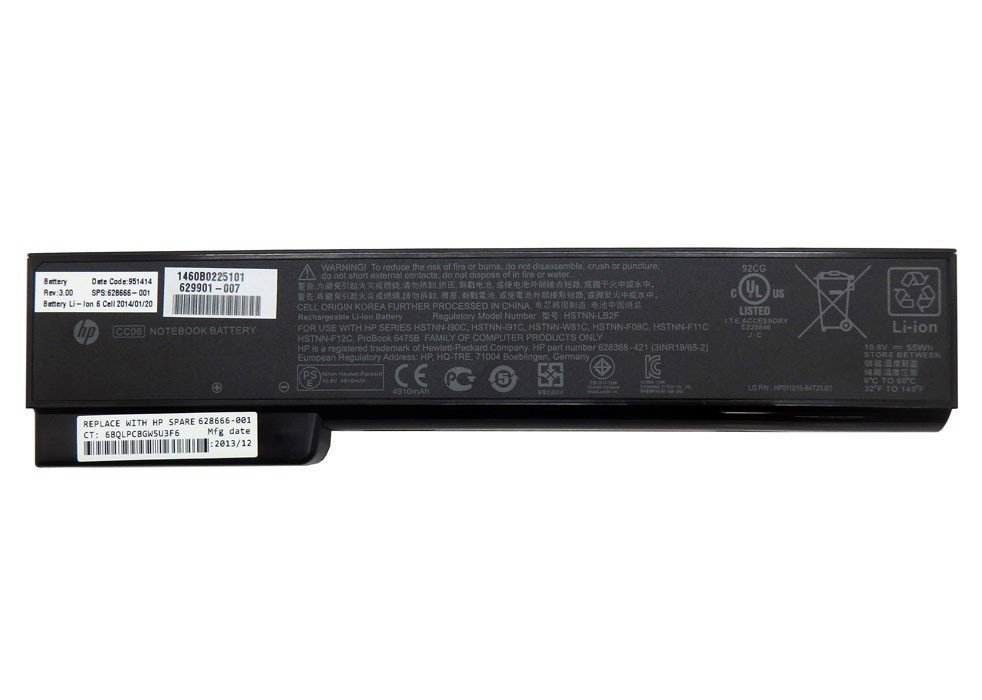 Orijinal Hp EliteBook 6465B Serisi Notebook Batarya Laptop Pil